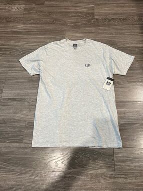 Reef Light Gray Short-Sleeve Logo Tee
